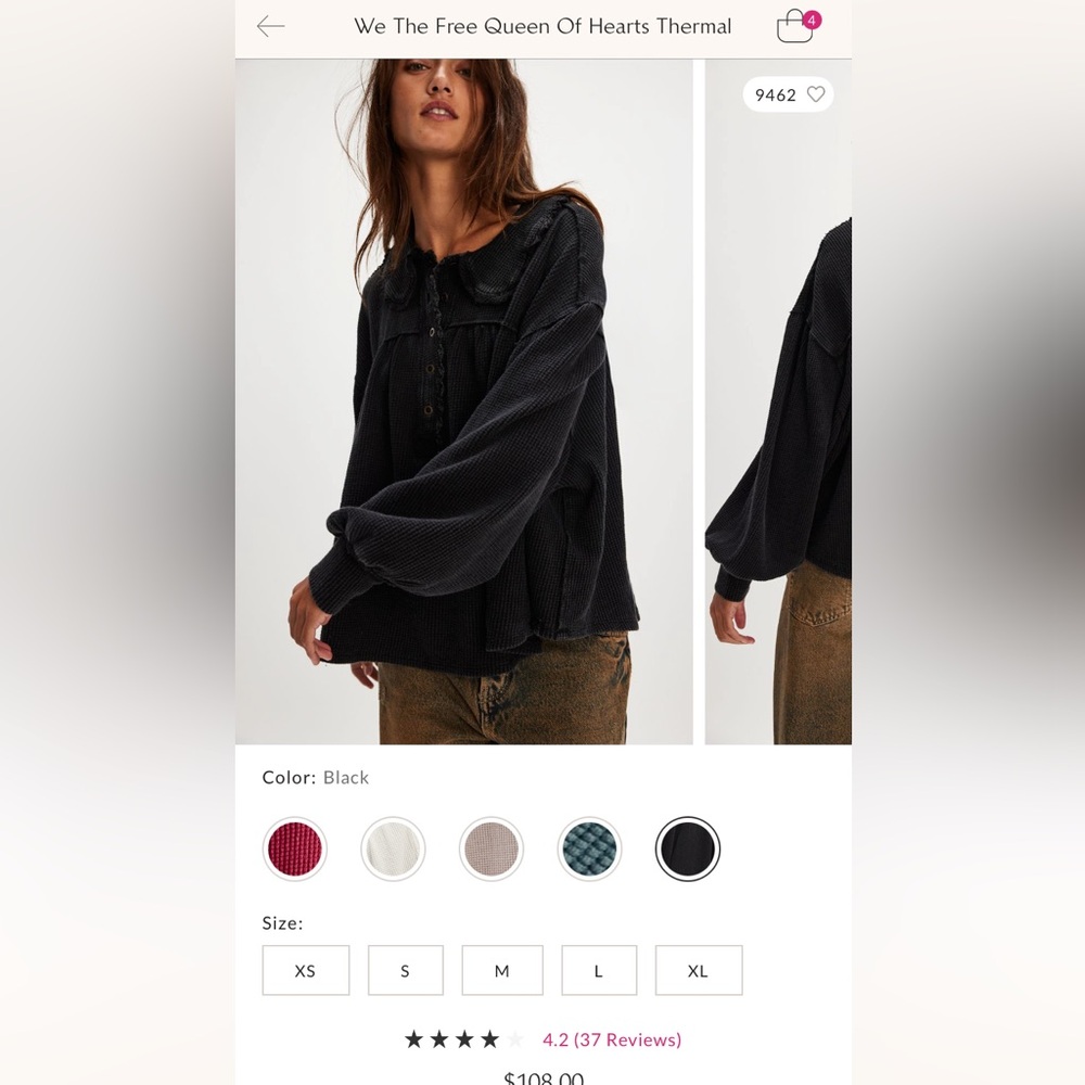 Free People Queen of Hearts Thermal